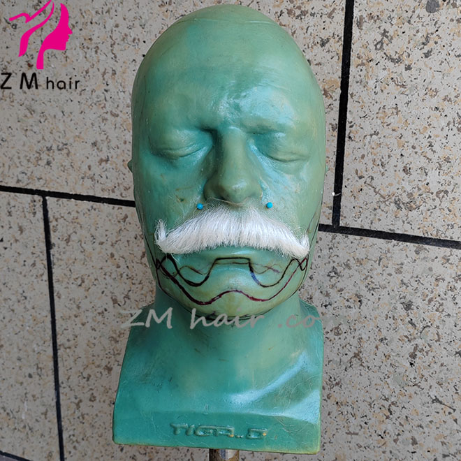 2025 new Small size yak hair lace moustache for santa claus M-02