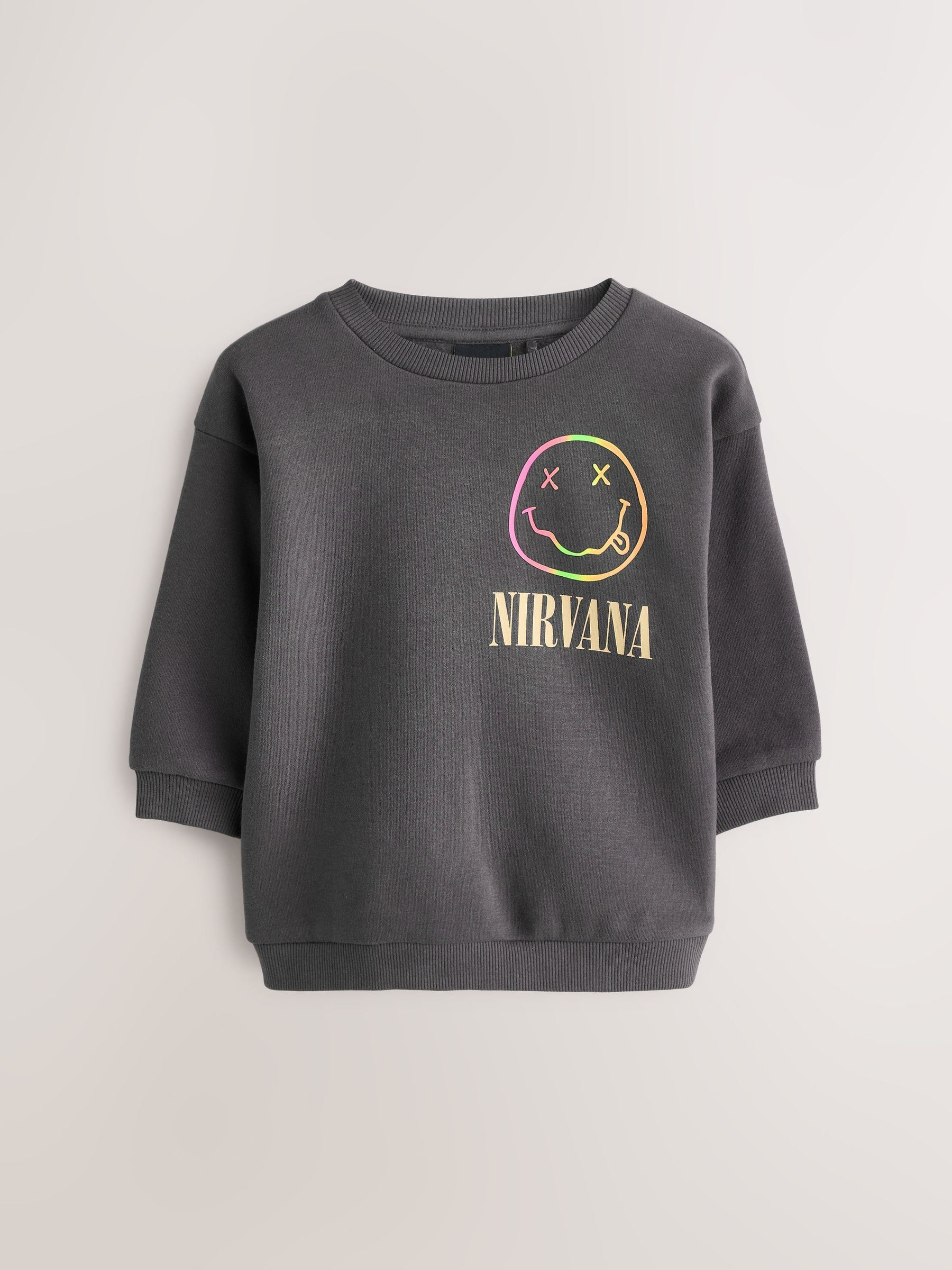 Buy Charcoal Grey Nirvana Crew Sweatshirt (3mths-8yrs) from the