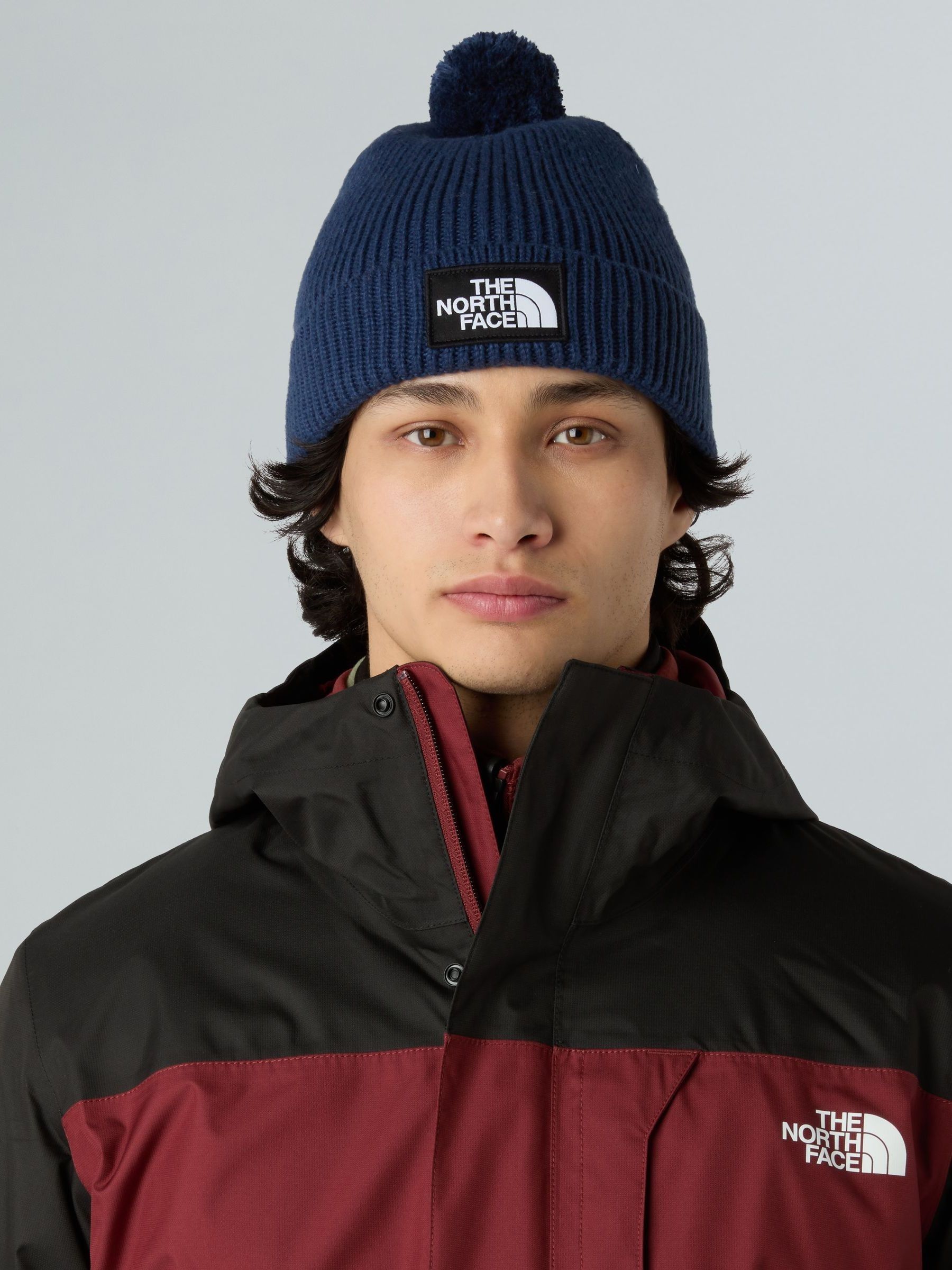 Buy The North Face Navy Logo Box Cuffed Beanie from Next USA