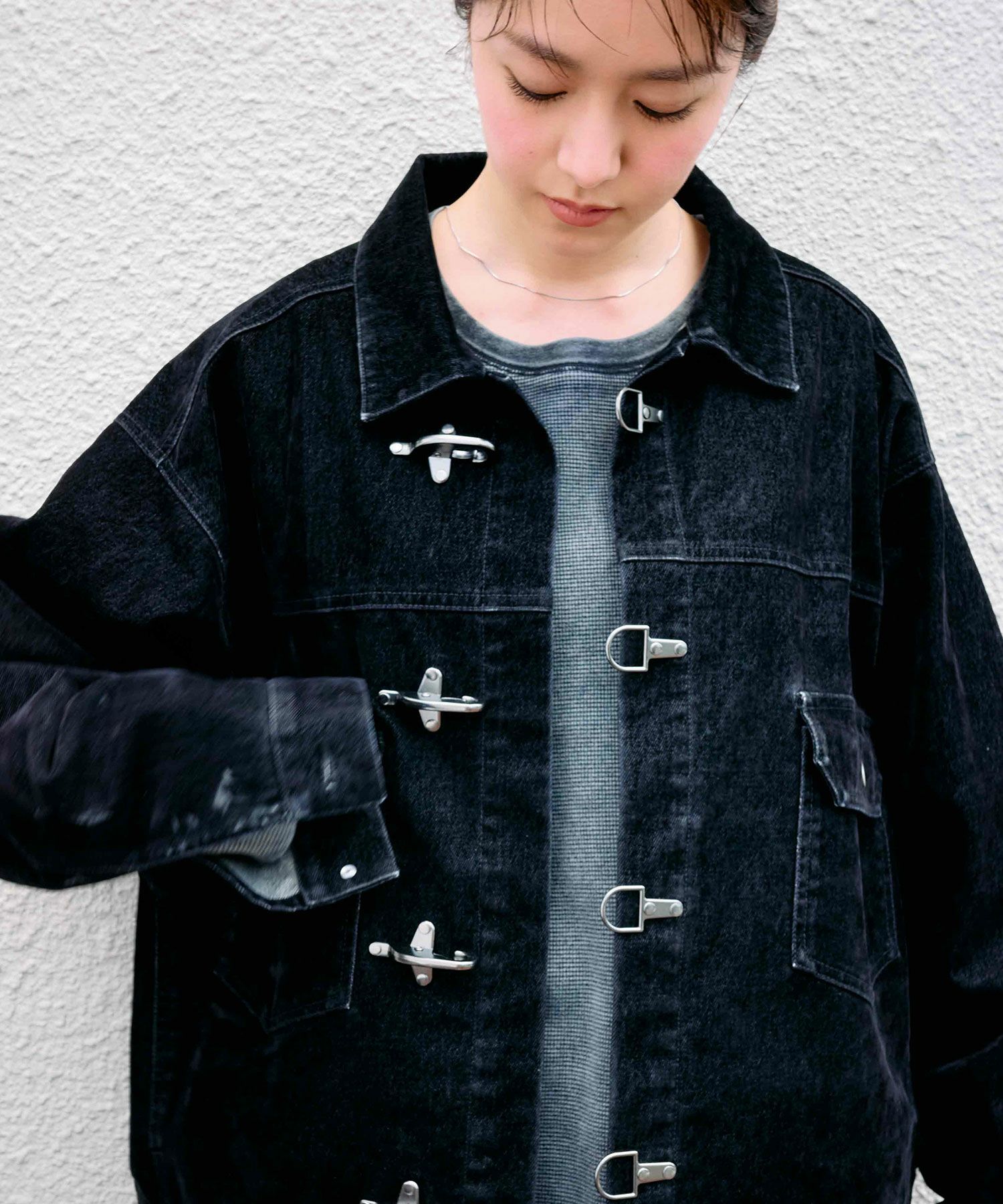 OPENING ACT] ベロアデニムバギーダブルニーパンツ | OPENING ACT