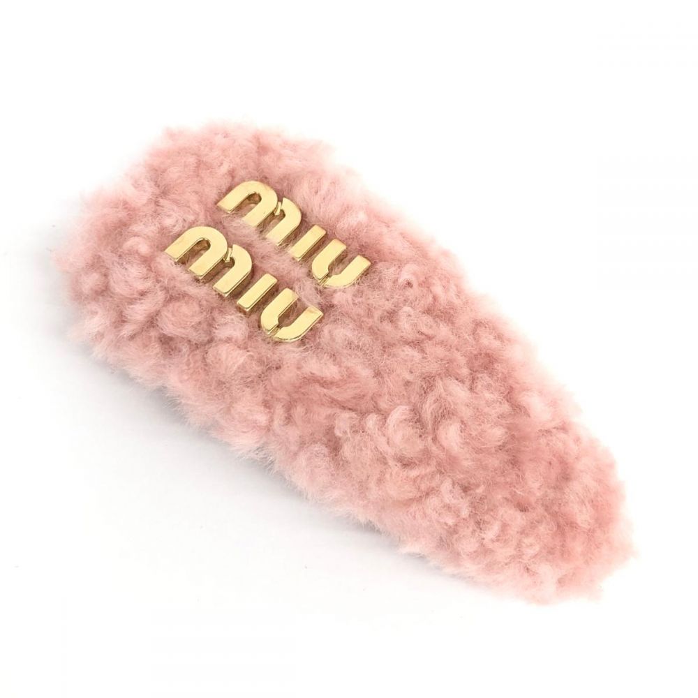 ミュウミュウ/バレッタ/シアリング/ファー/ピンク/箱/の高価買取