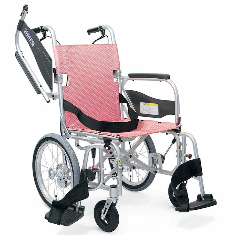 介助用車椅子ふわりすプラスKFP16－40SB 肘跳上げ・スイング