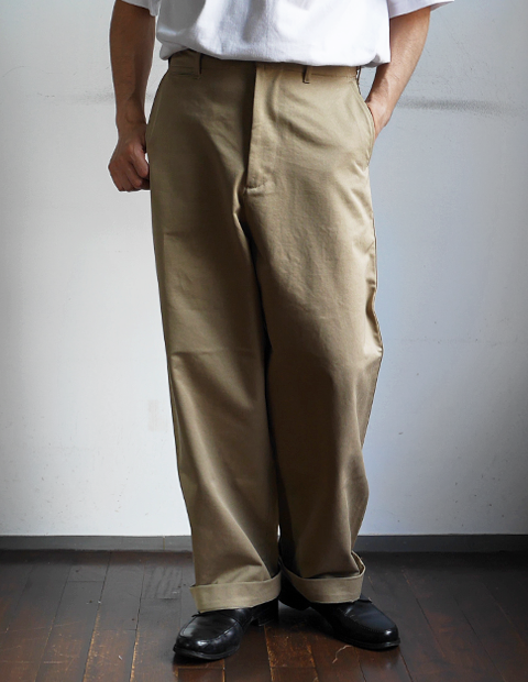 AURALEE Washed Finx Chino Wide Pants | 大阪心斎橋のメンズ洋服の