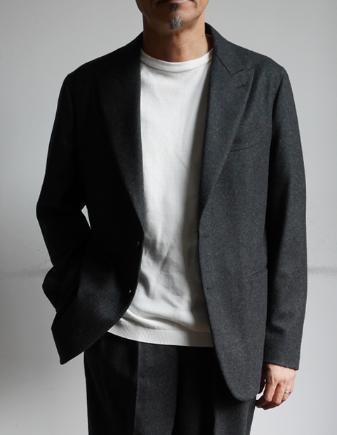 HEUGN Gray Flannel Jacket & Pant | 大阪心斎橋のメンズ洋服の