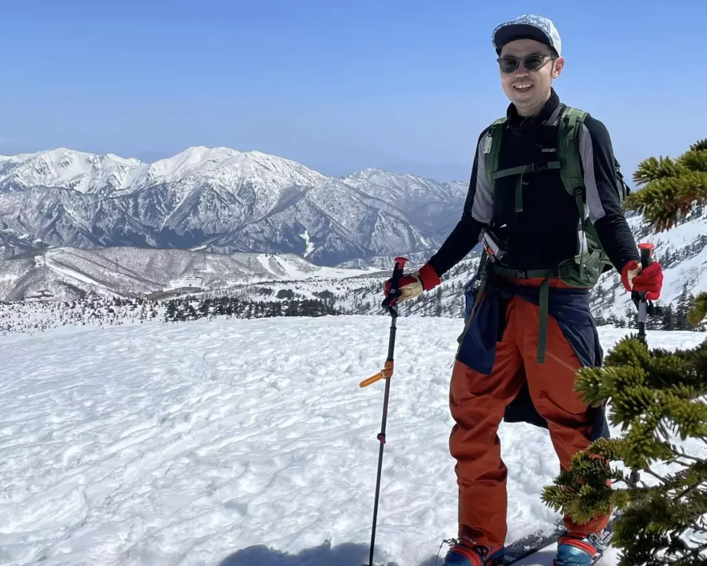 テレマークターンができるまで-ゲレンデで練習を開始、バック