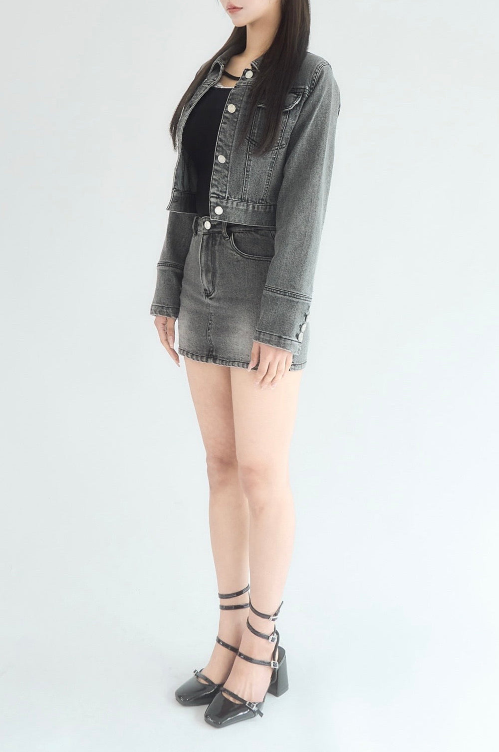 Blossom lace denim jacket – YILON