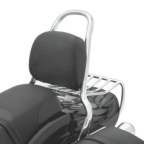 ハーレー純正□パッセンジャーバックレストパッド スムーズブラック