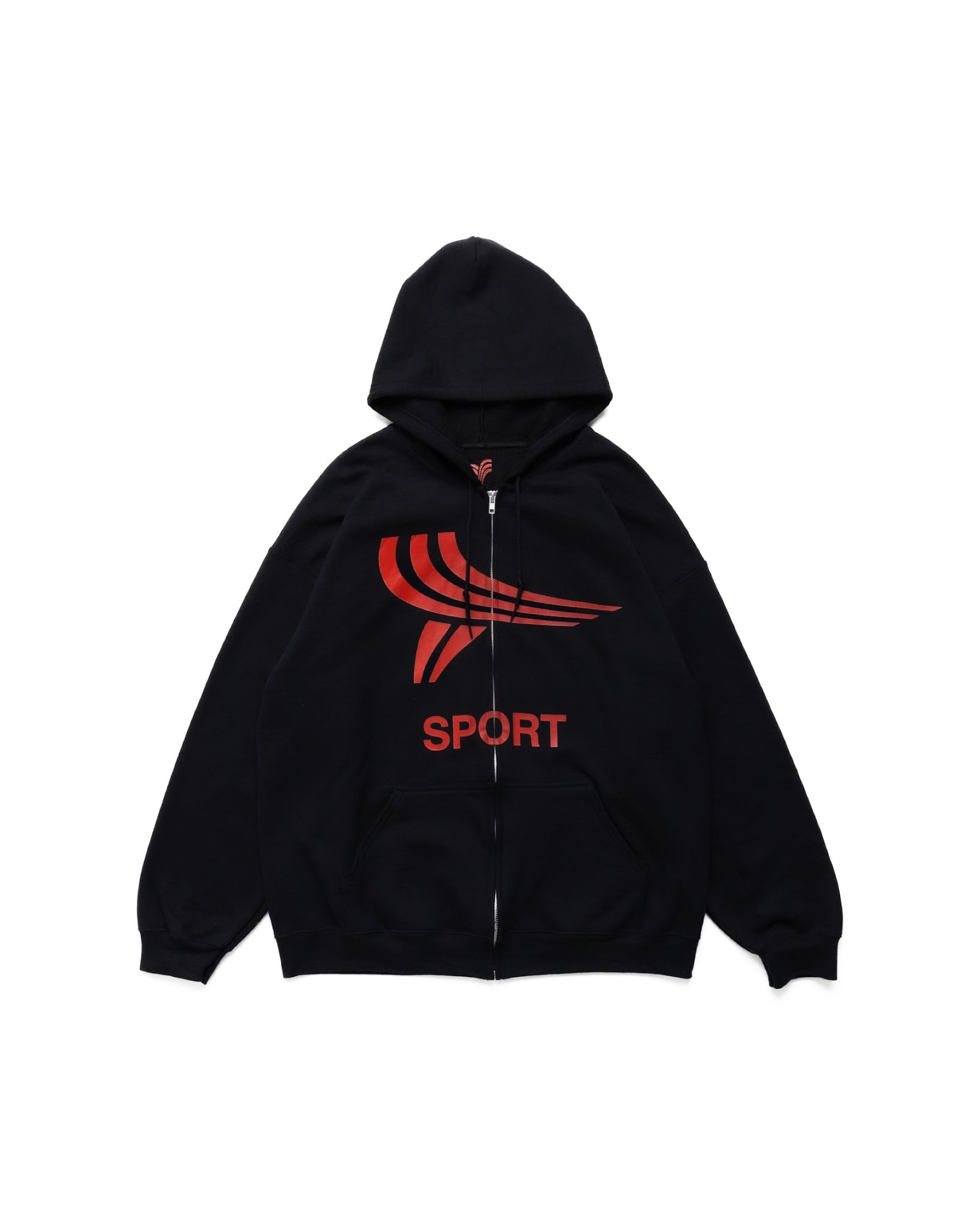 Yori Sport Logo Zip-up (Black/Red) | YORI