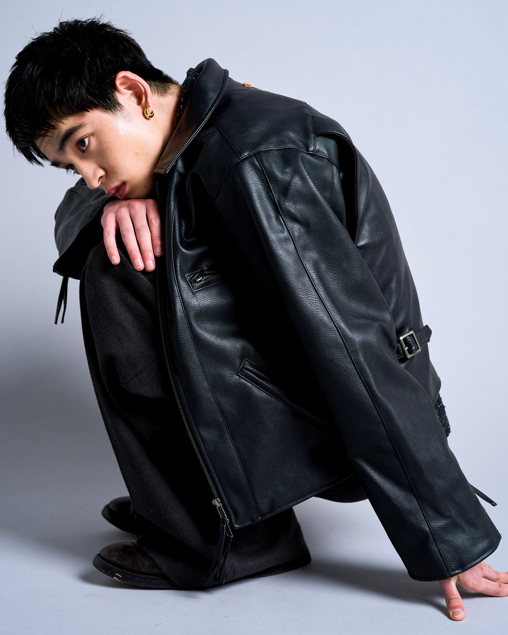 ballsy denim jacket type leather jacket 【公式通販】