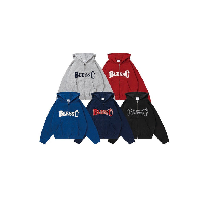 BU OG LOGO ZIP UP HOODIE – YZ