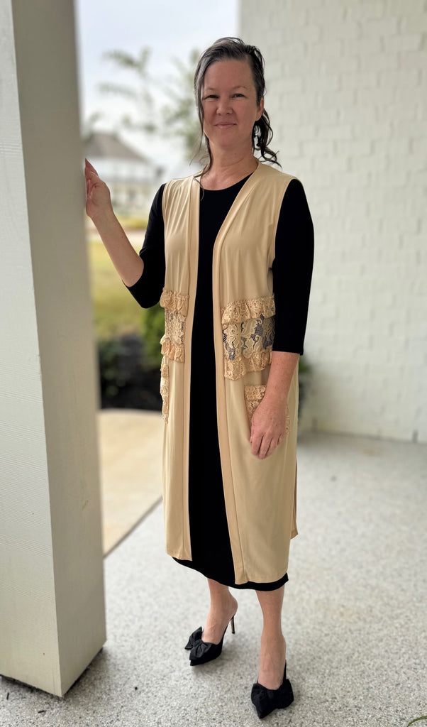 Sydney Lace Knit Vest – Zadie B's Fashions