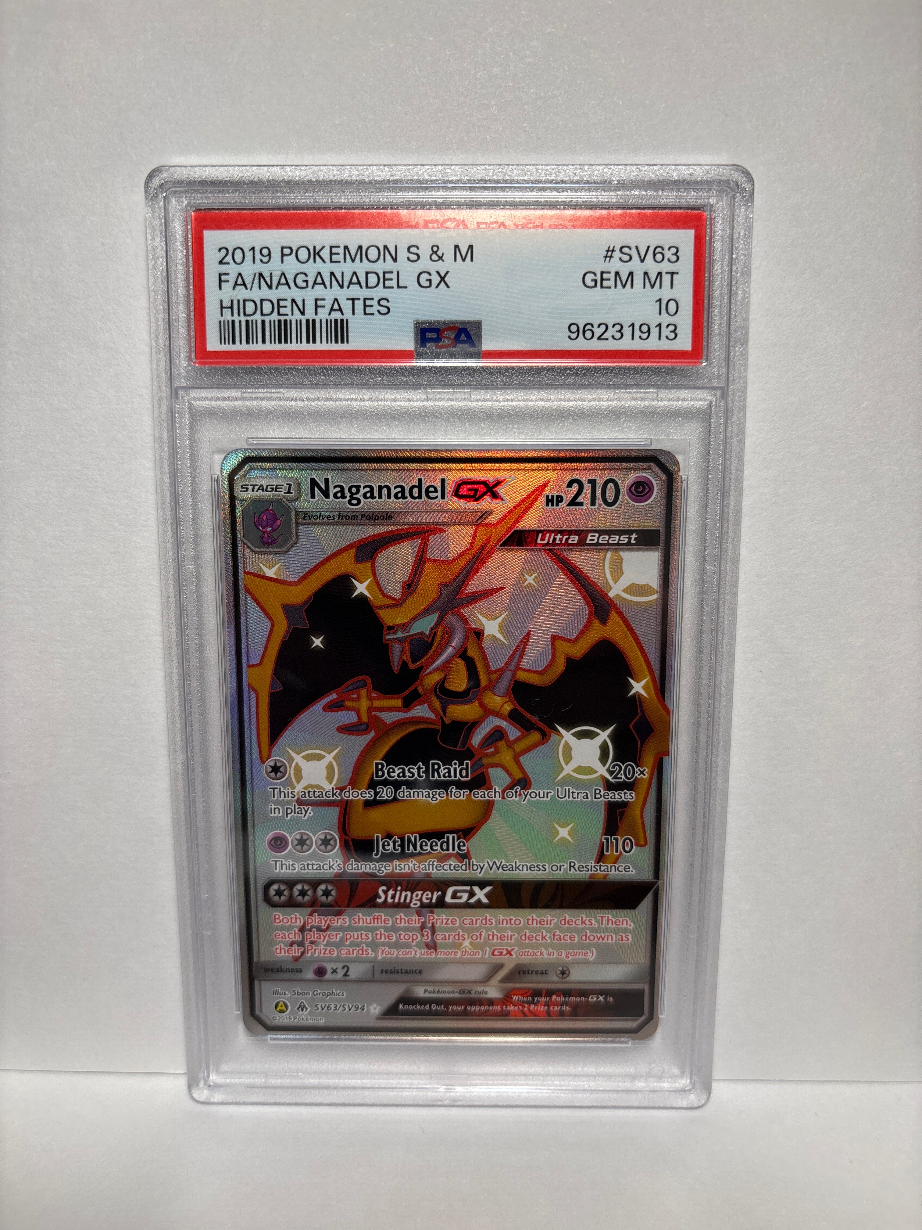 Pokemon Naganadel GX SV63/SV94 PSA 10 – Zapp! Comics