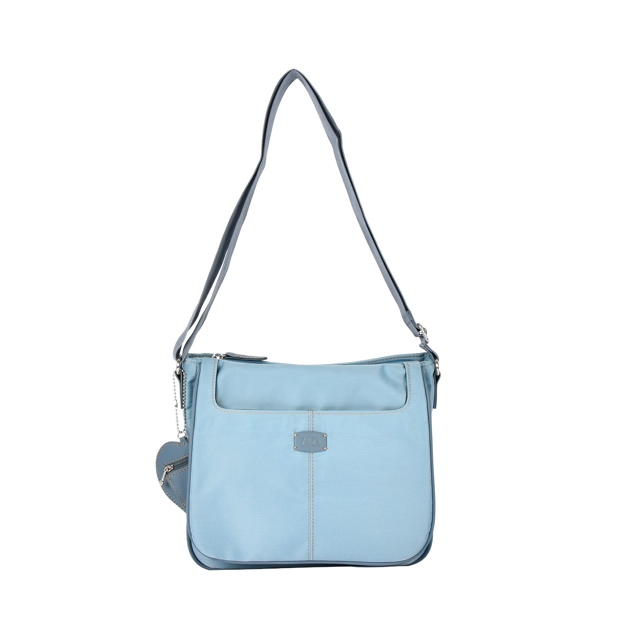 ZAZA シワナイロンリンゴチャーム付きショルダーバッグ EL5702