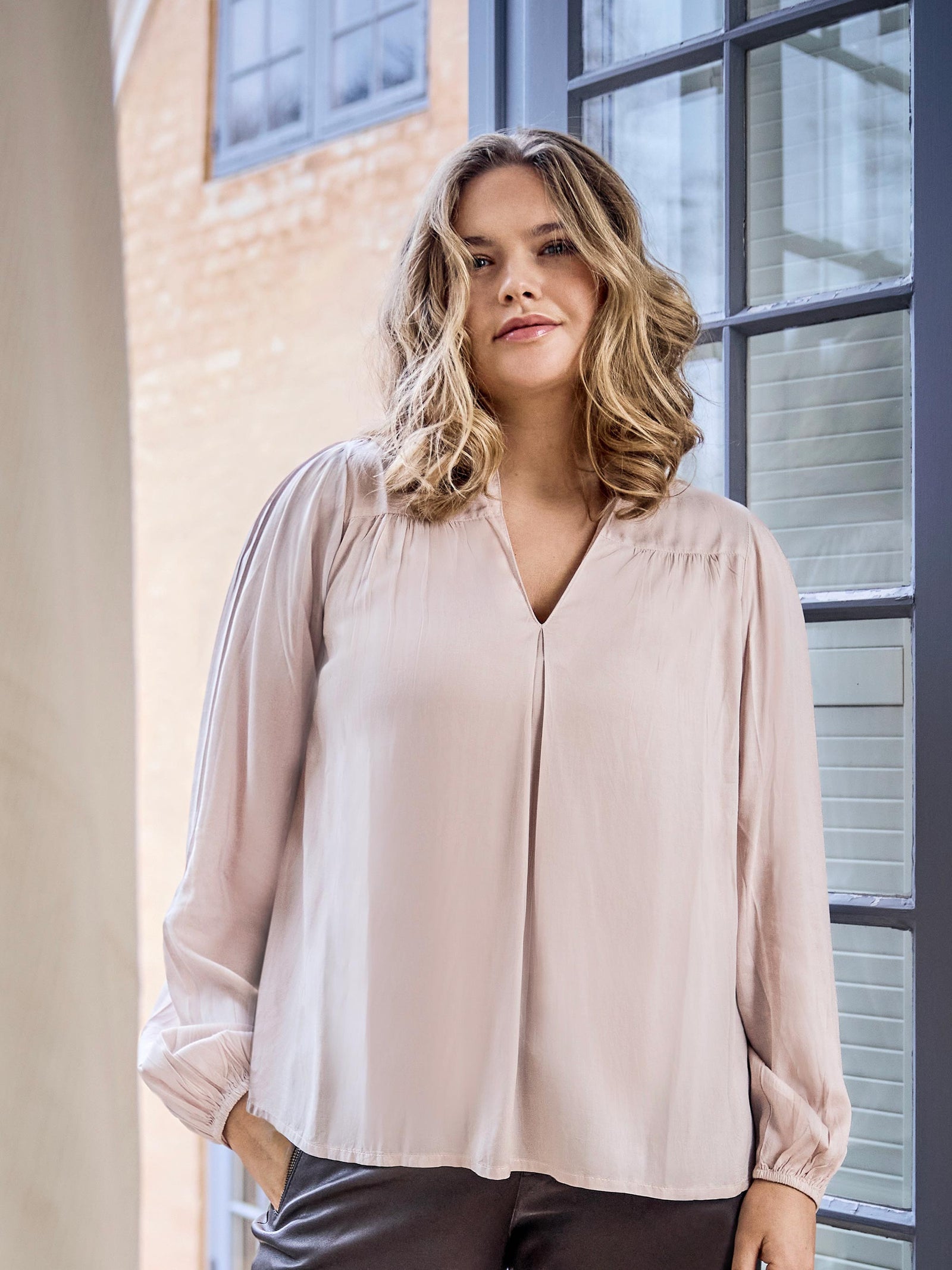 STELLA BLOUSE - Soft Pink – zoey-denmark.com