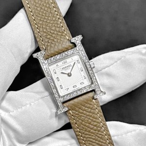 HERMES エルメス Hウォッチ用 純正ベルト ステンレス 14mm幅 中古 美品