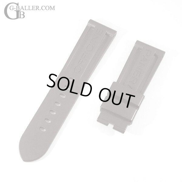 新品 PANERAI パネライ 純正 ラバーベルト 茶 ブラウン 24-22 希少