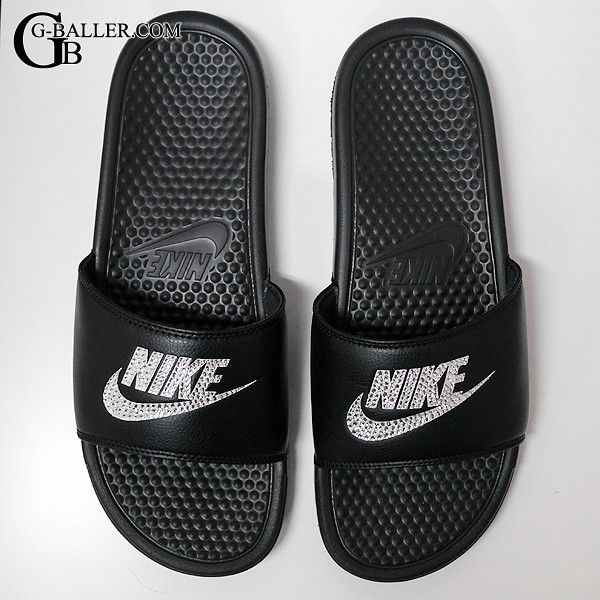 NIKE ベナッシ サンダル スワロフスキー レザーデコ