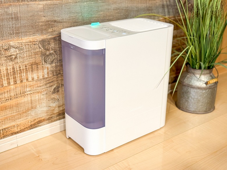 SwitchBot 気化式加湿器 レビュー】人間は水をいれるだけ！アプリ管理
