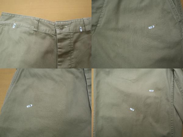50S 米軍 実物 USMC ボタンフライ ダブルステッチ チノ トラウザー