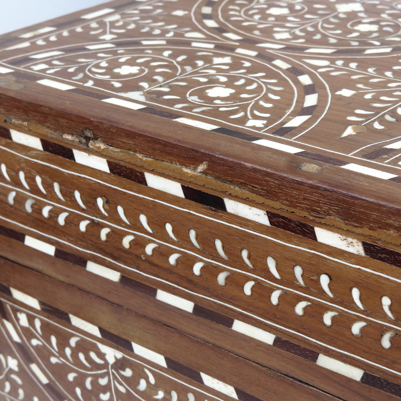 インドヴィンテージ象嵌細工キャビネットボックス【送料別途