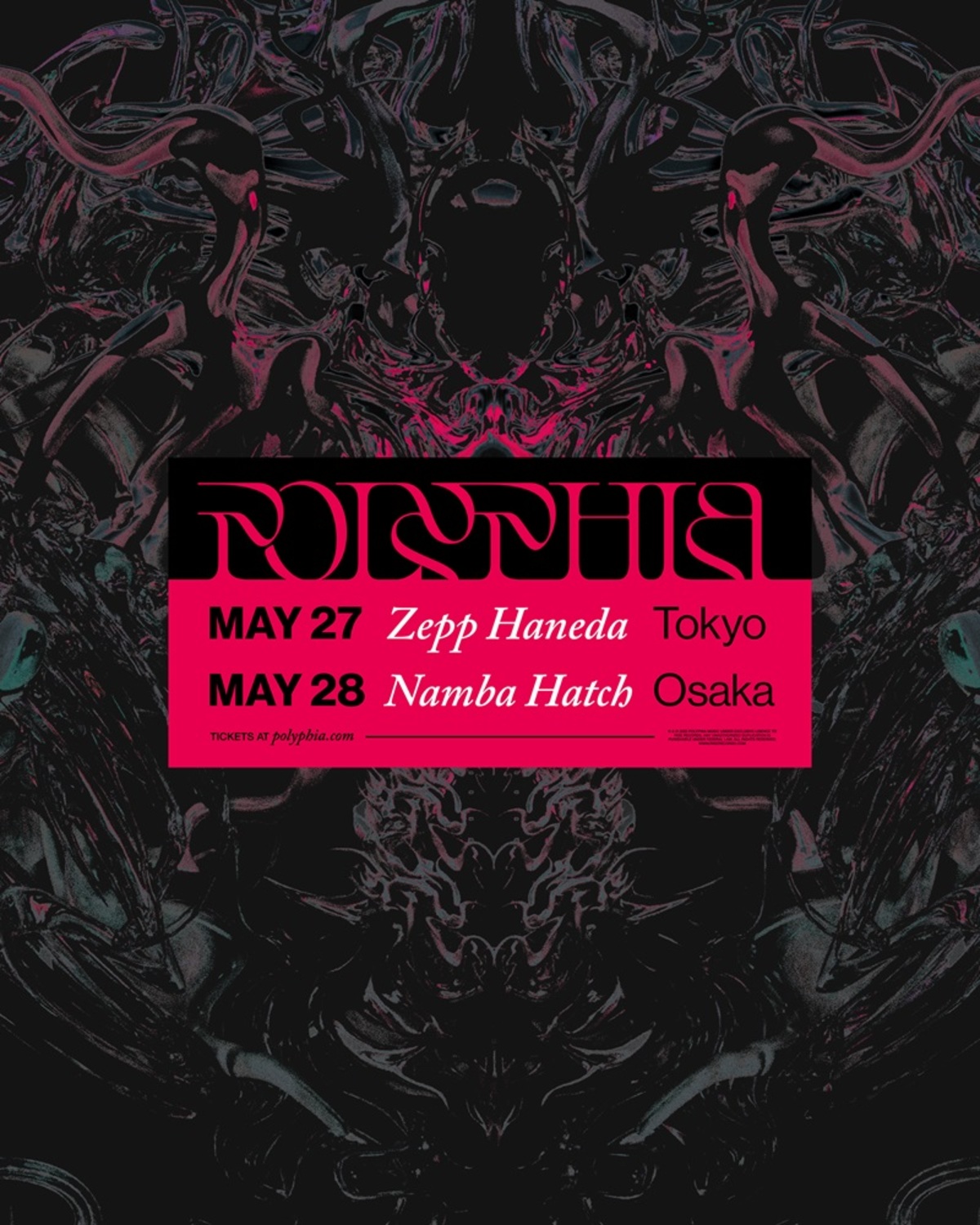 POLYPHIA、5月に来日公演が決定！東阪にて単独公演開催、さいたま