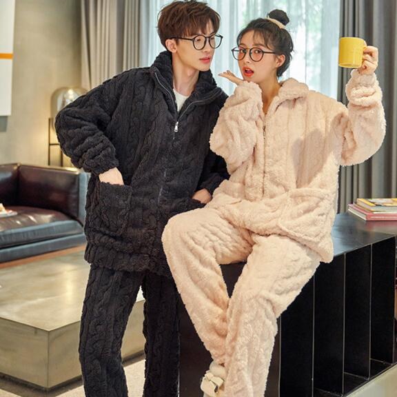 Qoo10] パジャマ 男女兼用 ペアルック ペアパジ