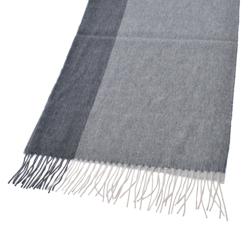 エルメスサマーブロック グレー/ライトグレー ユニセックス マフラー