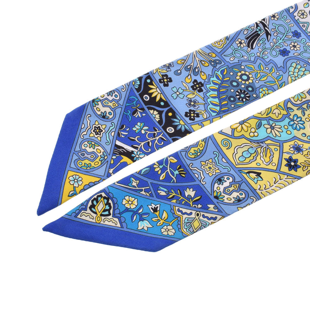 エルメスツイリー 花咲く鳥たちの国で/Au Pays des Oiseaux Fleurs 青