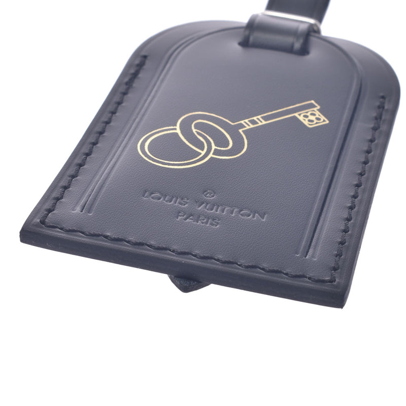ルイヴィトンキーデザイン ネームタグ 黒 ユニセックス レザー