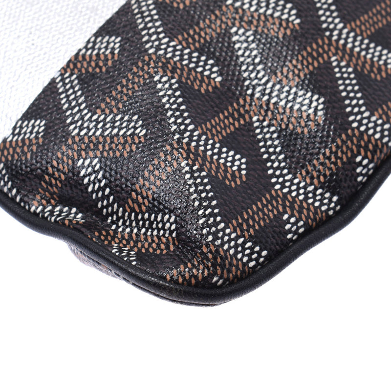 ゴヤールセナGM ブラック メンズ PVC クラッチバッグ GOYARD 中古