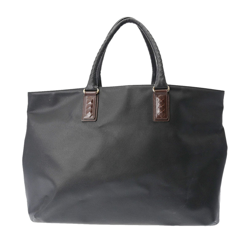 ボッテガヴェネタマルコポーロ 黒 メンズ PVC トートバッグ