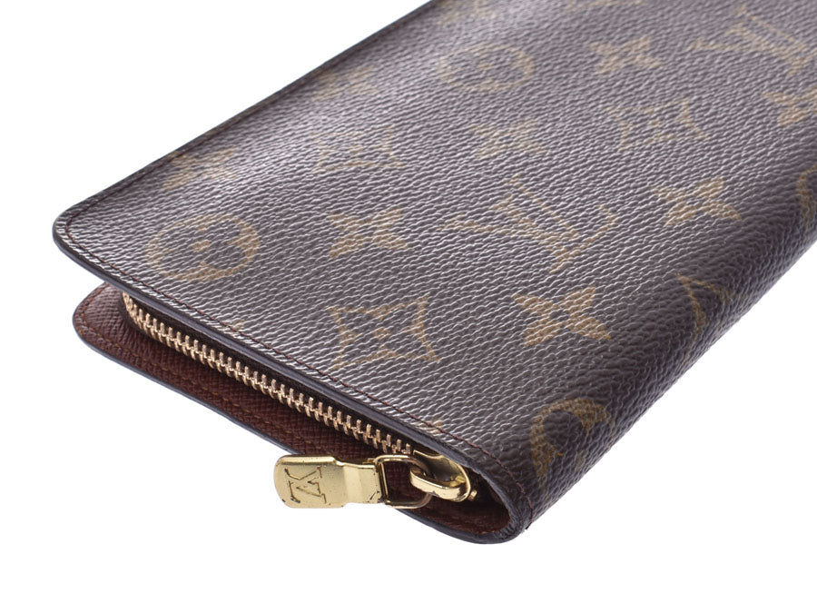 ルイヴィトン モノグラム ポルトモネジップ ブラウン M61727 メンズ
