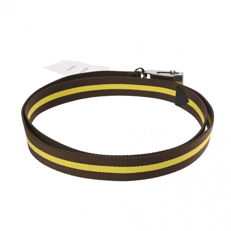 ボッテガヴェネタ ライン入り バイカラー イエロー/ブラウン メンズ