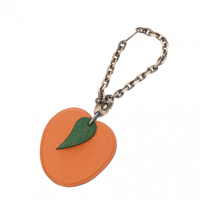 エルメス オレンジモチーフ バッグチャーム オレンジ レディース