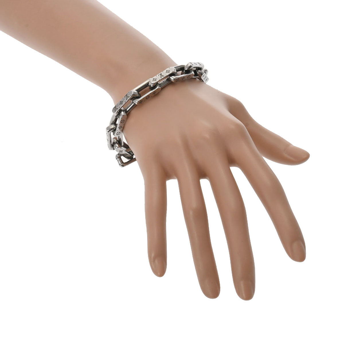 ルイヴィトンブレスレット・チェーン モノグラム 14145 シルバー金具