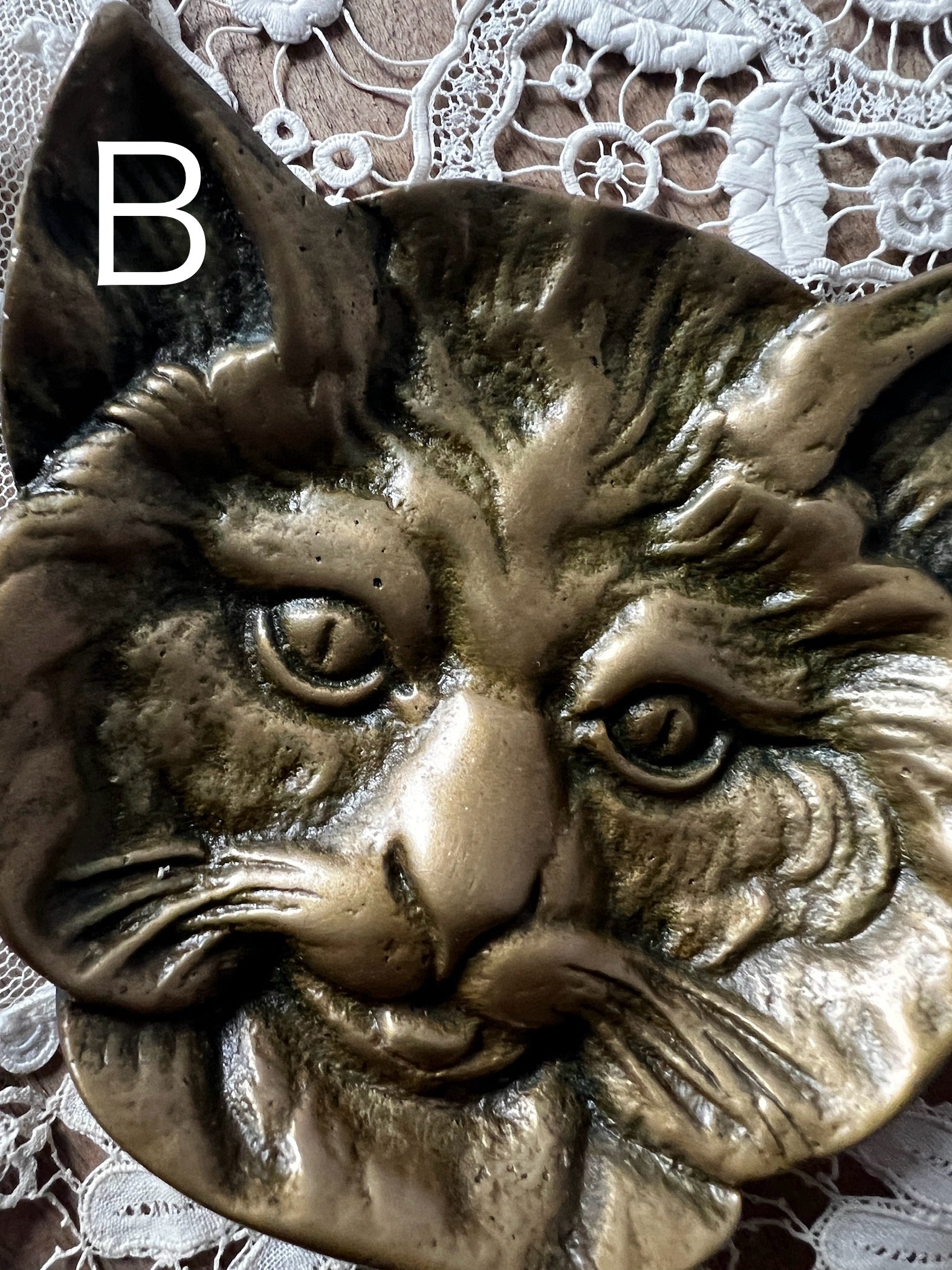 ☆猫フェイスメタルトレイ各種 – France Antique 銀色アンティーク