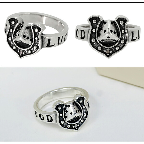 GRAN DEUR グランデュアー ホースシュー ダイス シルバーリング 15～19