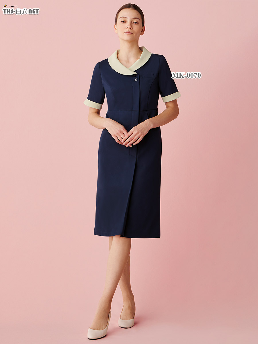 ミッシェルクランワンピース半袖[チトセ製品] MK-0070｜THS-白衣通販・販売