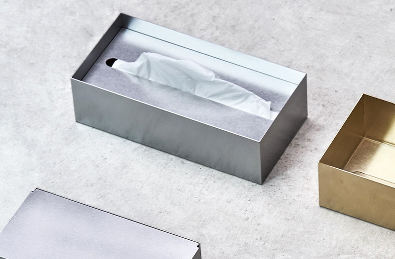 あやせものづくり研究会 ステンレス製ティッシュケース Ori ティッシュ