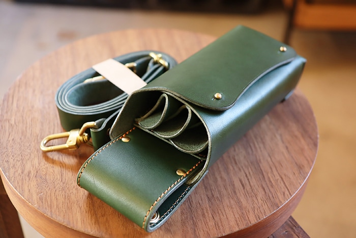 シザーケース本革3丁用 -cube slim- |シザーケース専門店｜美容師向け