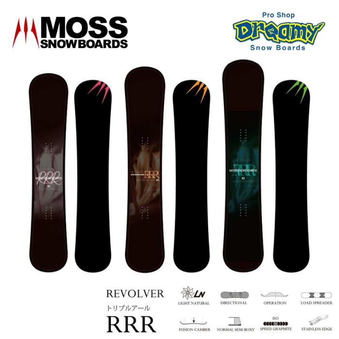 24-25 MOSS SNOWBOARDS モススノーボード REVOLVER RRR トリプルアール