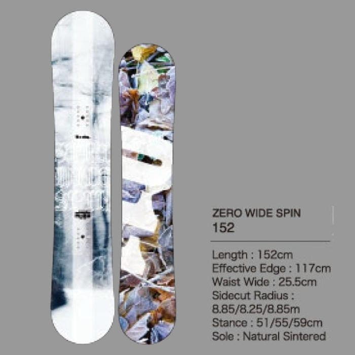 26-27 011 Artistic ZERO WIDE SPIN 148/150/152 ゼロワンワンアーティ