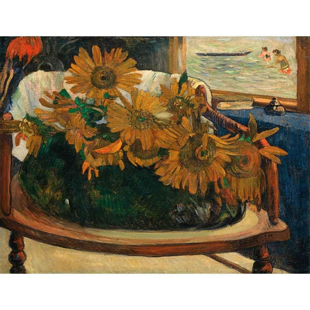 肘掛け椅子のひまわり 【15号】 ポール・ゴーギャン 【 額縁が選べる