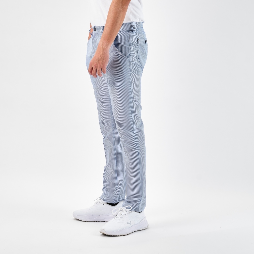 ONO+8186 軽量綿混サッカー・Dot Air テーパードパンツ【サッカー生地