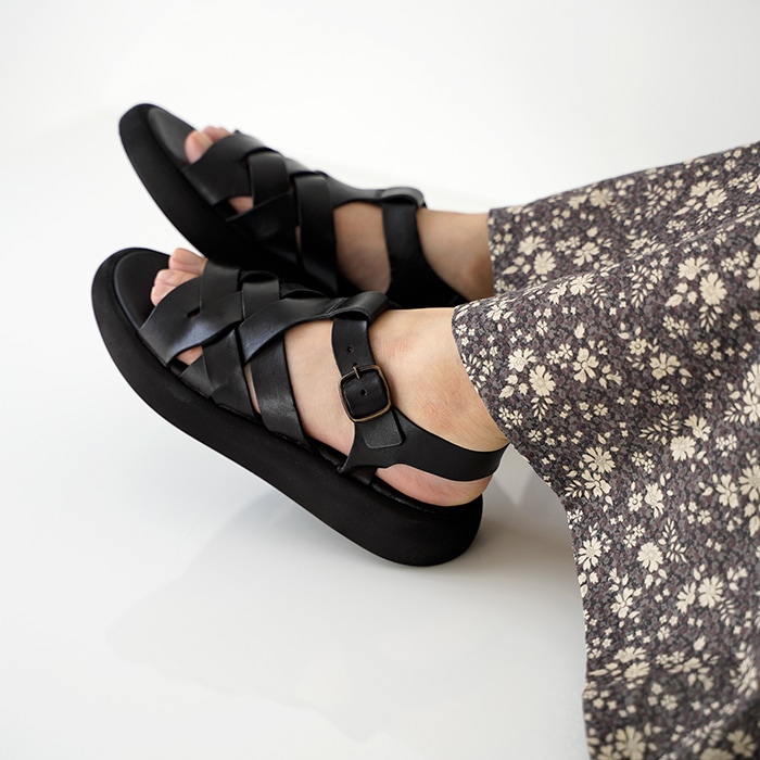 BRADOR ブラドール レザー Tストラップ サンダル 85-828 レディース