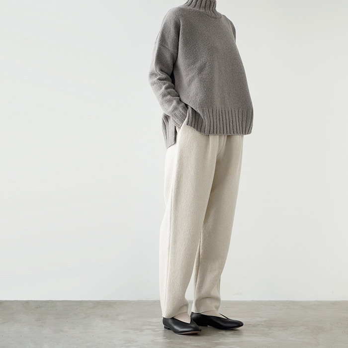 evam eva エヴァムエヴァ プレスウール パンツ press wool pants