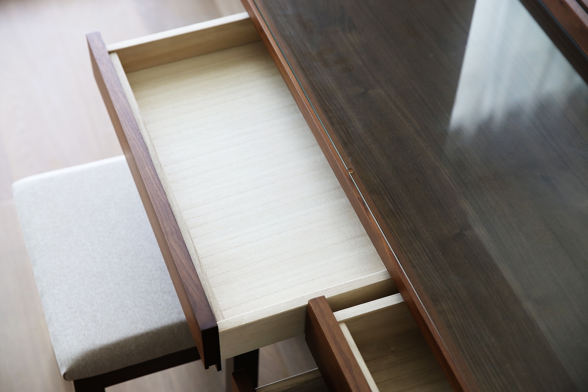 レッチェ 80ドレッサー(椅子つき) WN