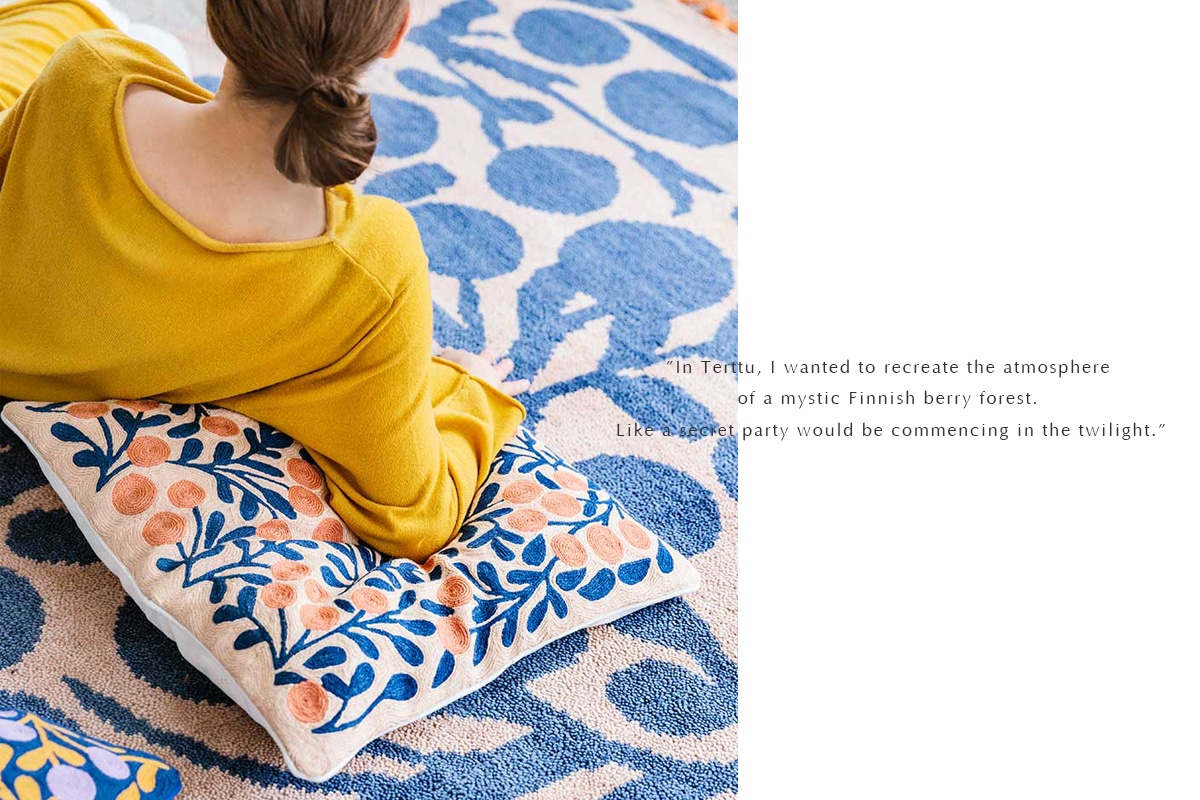 TERTTU CUSHION COVER BLUEBERRY(RFR-53)