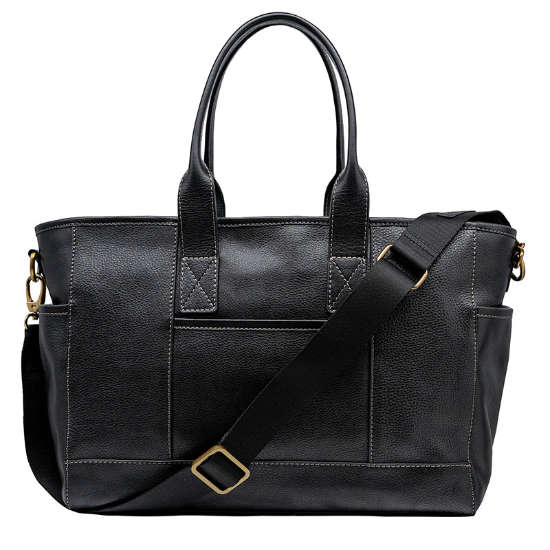 ビジネス ショルダートートバッグ レザー本革 JAMISON BLACK ブラック