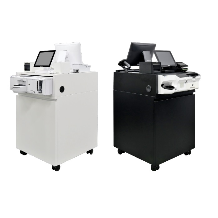 国産スチール セミセルフ レジカウンター 550幅 BCT-5560SS 組立不要